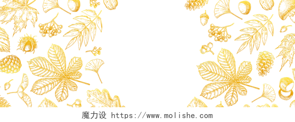 黄色叶子背景图